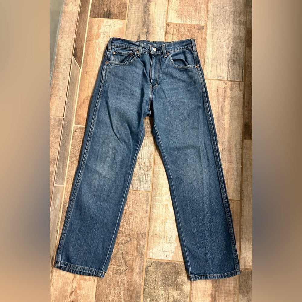 Levis Western Fit Blue Jeans Mens 32 x 30 Medium Denim See Details - Picture 4 of 5